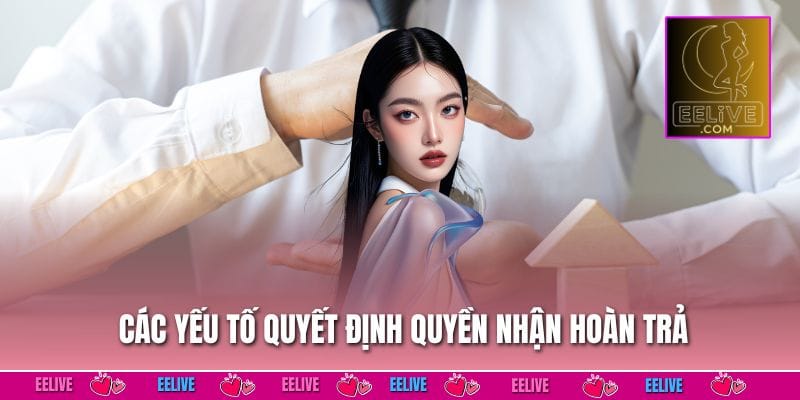 Các yếu tố quyết định quyền nhận hoàn trả